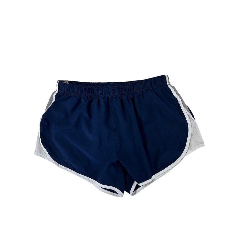 Small TSLA Women's Navy White Running Shorts‎ 3" Inseam Liner